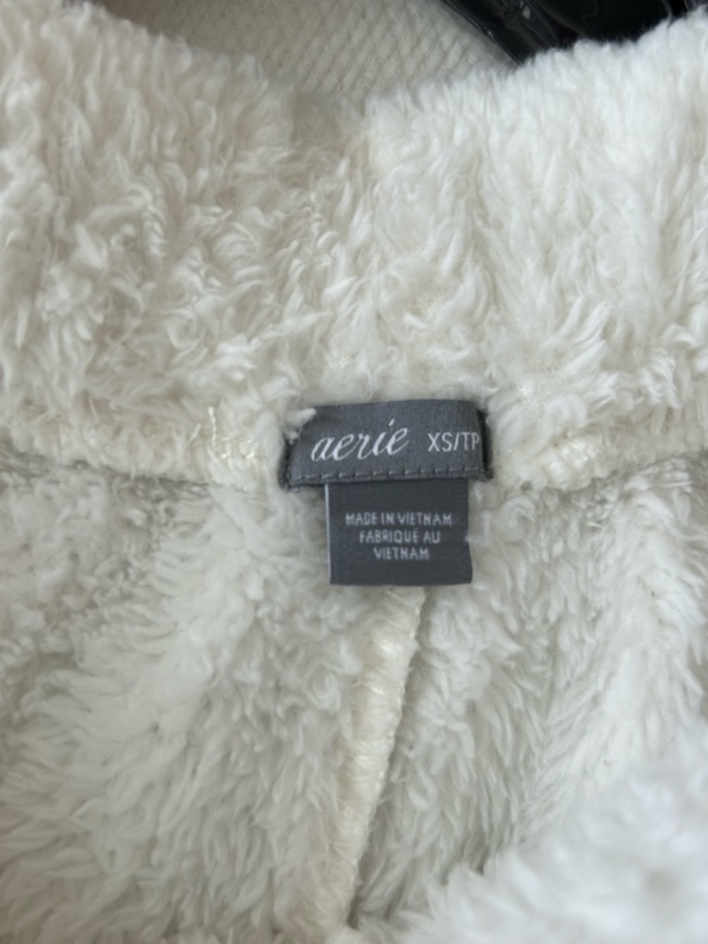 Aerie White Fuzzy Lounge Shorts XSmall - Picture 6 of 11